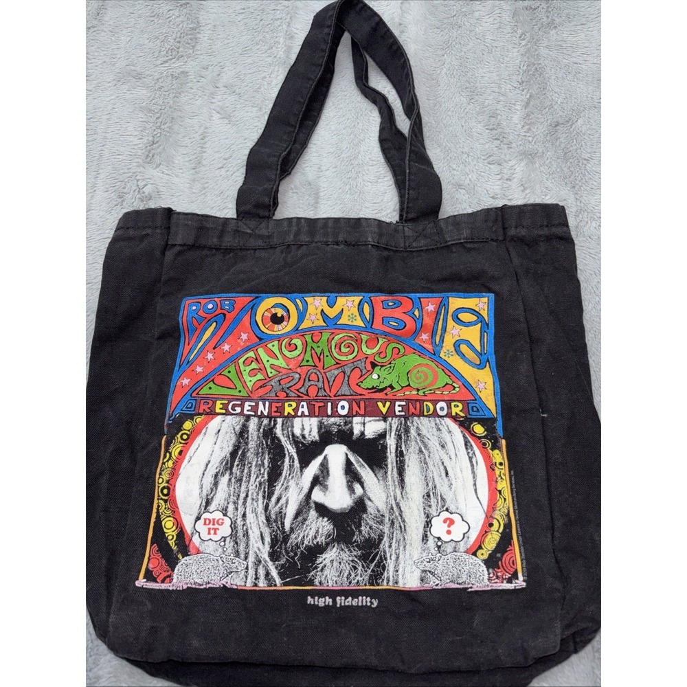Rob Zombie Venomous Rat Regeneration Vendor Black Tote-High Fidelity**PLZ READ**